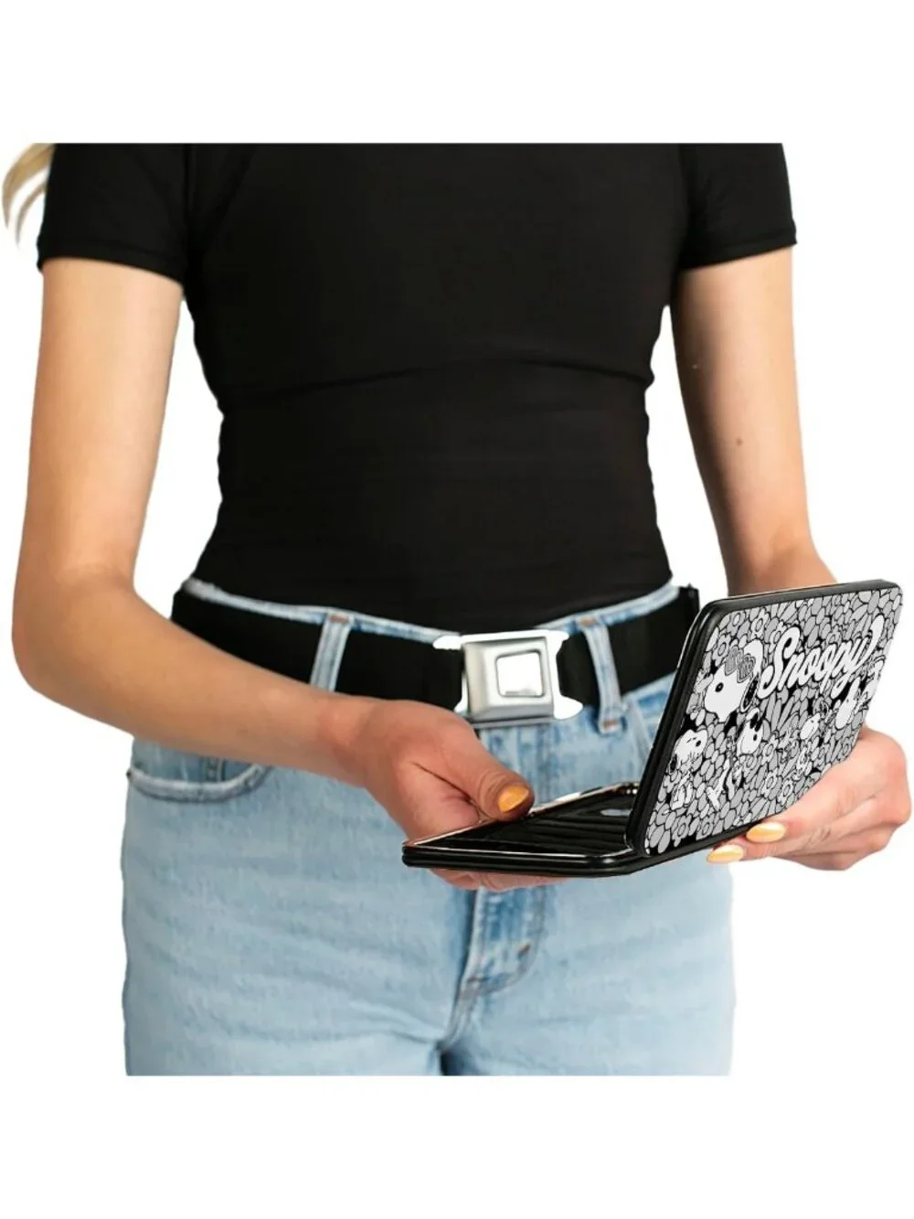 Peanuts Hinged Clasp Wallet - Cute Cartoon Design, Compact & Stylish Accessory